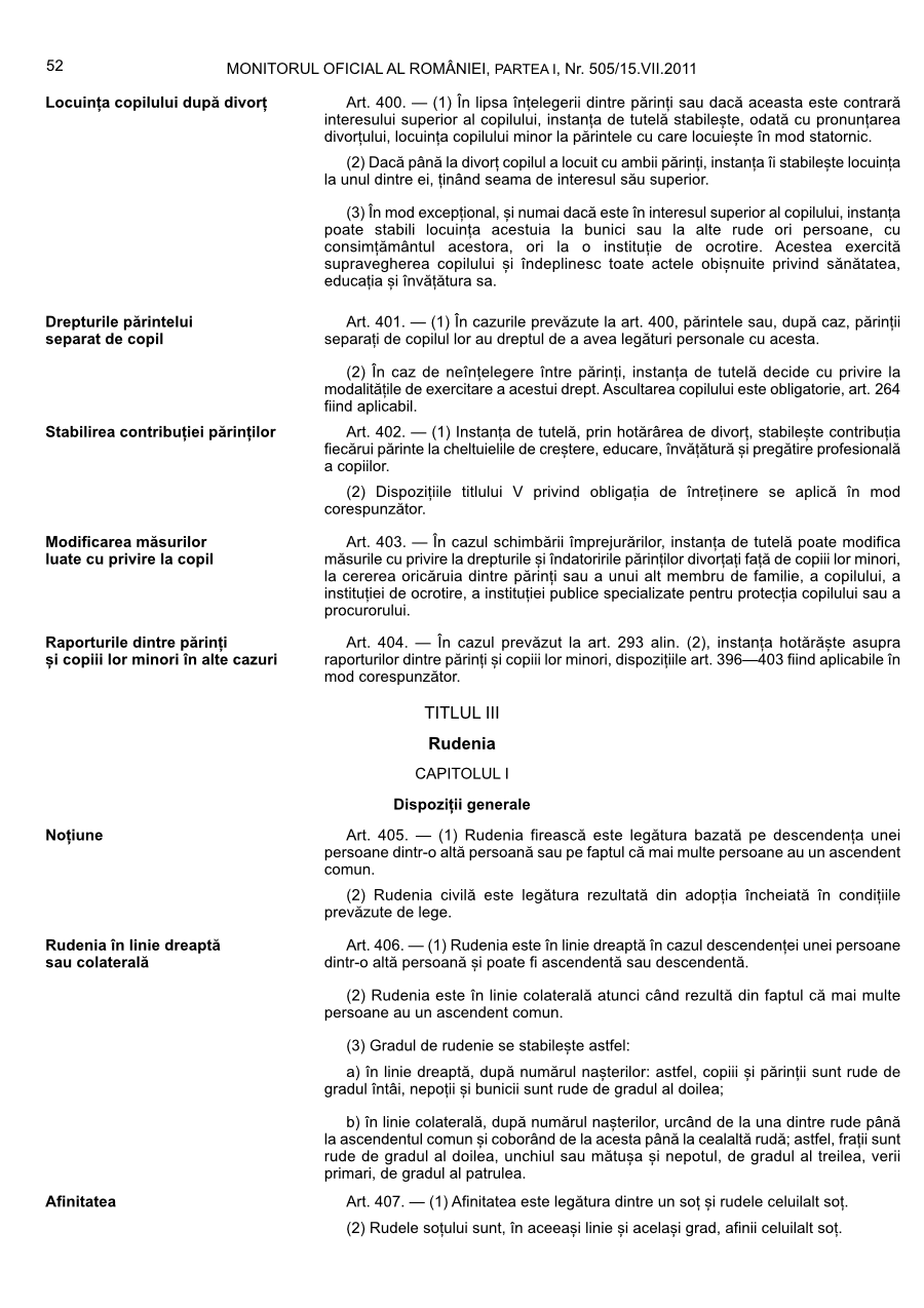 Pagina 52 din Monitorul Oficial nr. 505/2011