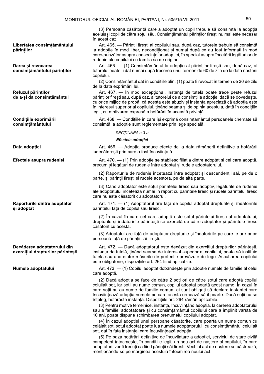 Pagina 59 din Monitorul Oficial nr. 505/2011