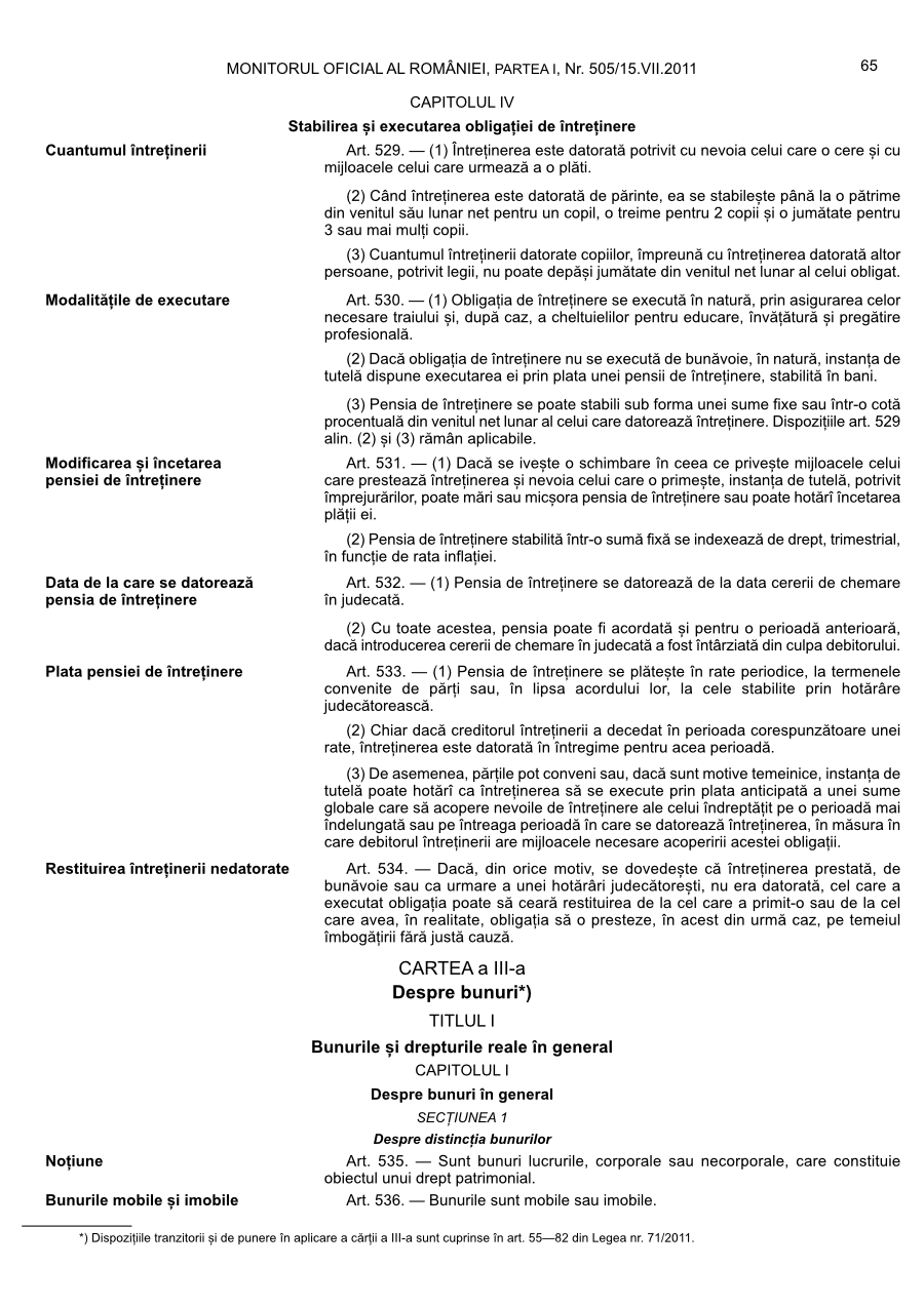 Pagina 65 din Monitorul Oficial nr. 505/2011