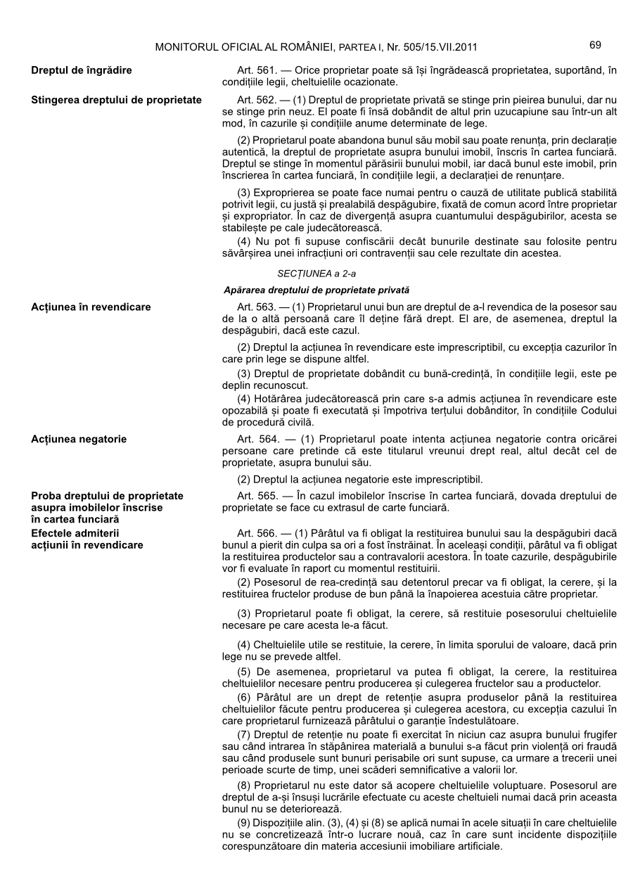 Pagina 69 din Monitorul Oficial nr. 505/2011