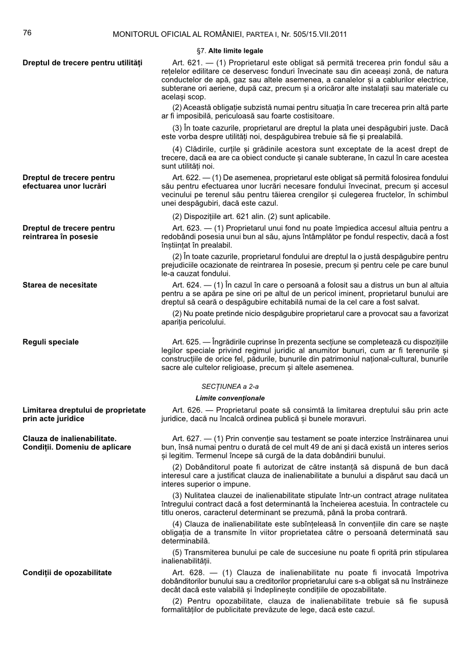 Pagina 76 din Monitorul Oficial nr. 505/2011