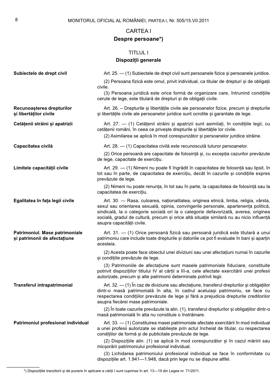 Pagina 8 din Monitorul Oficial nr. 505/2011