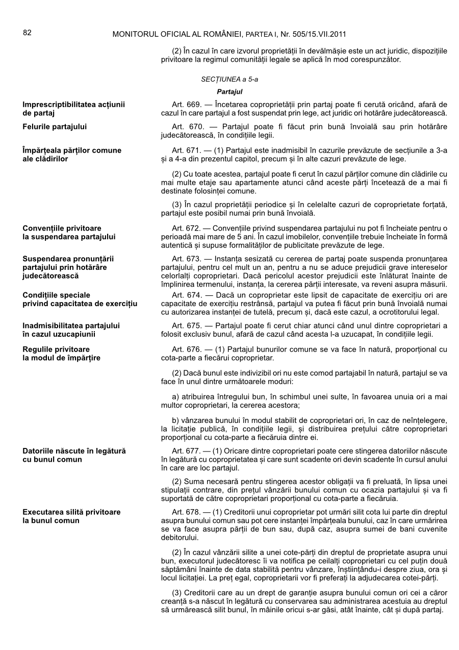 Pagina 82 din Monitorul Oficial nr. 505/2011
