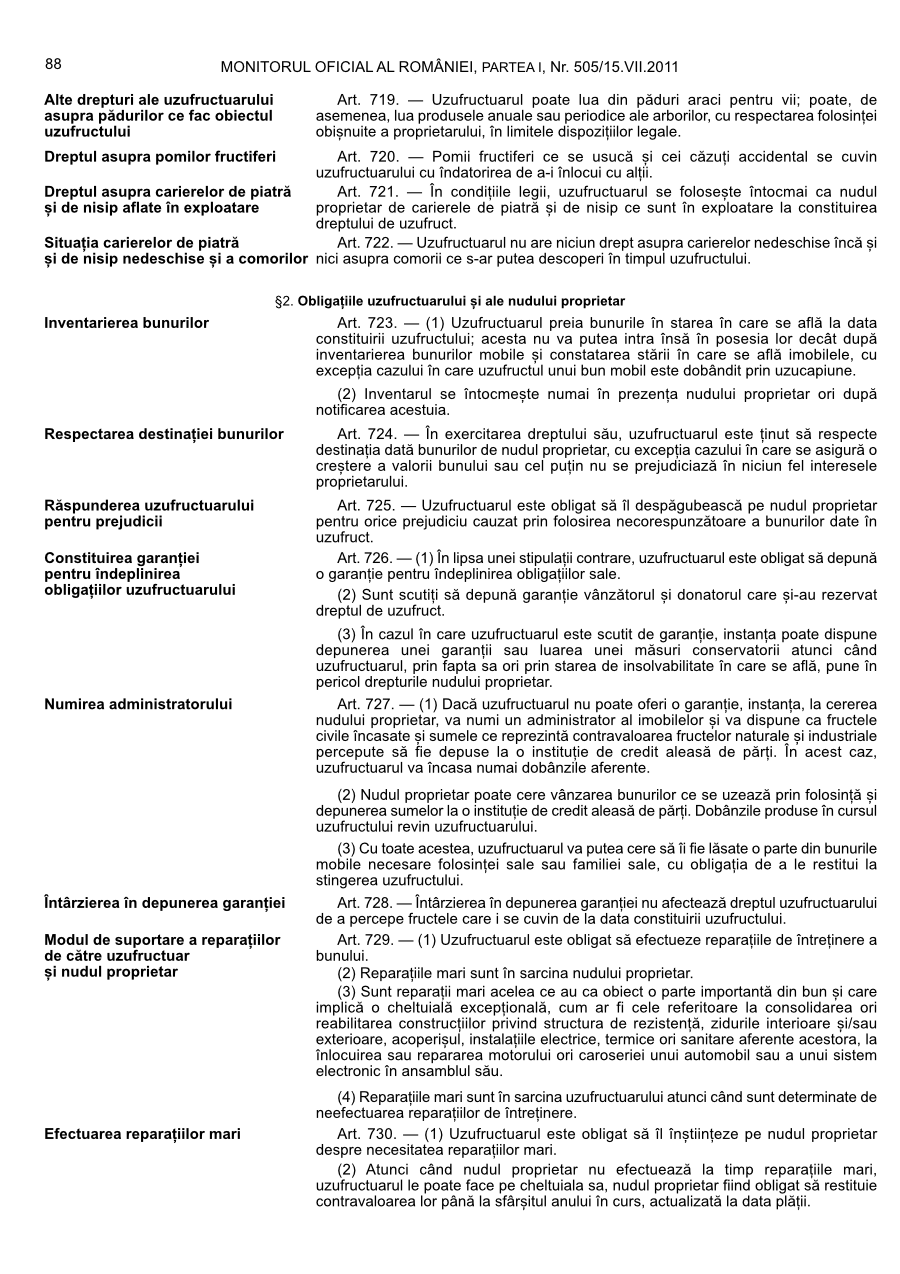 Pagina 88 din Monitorul Oficial nr. 505/2011