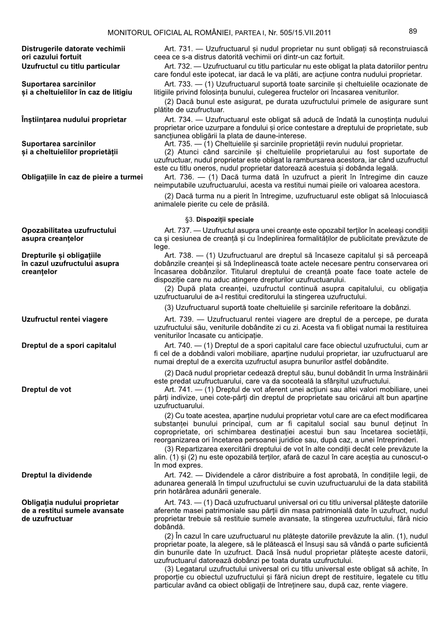 Pagina 89 din Monitorul Oficial nr. 505/2011