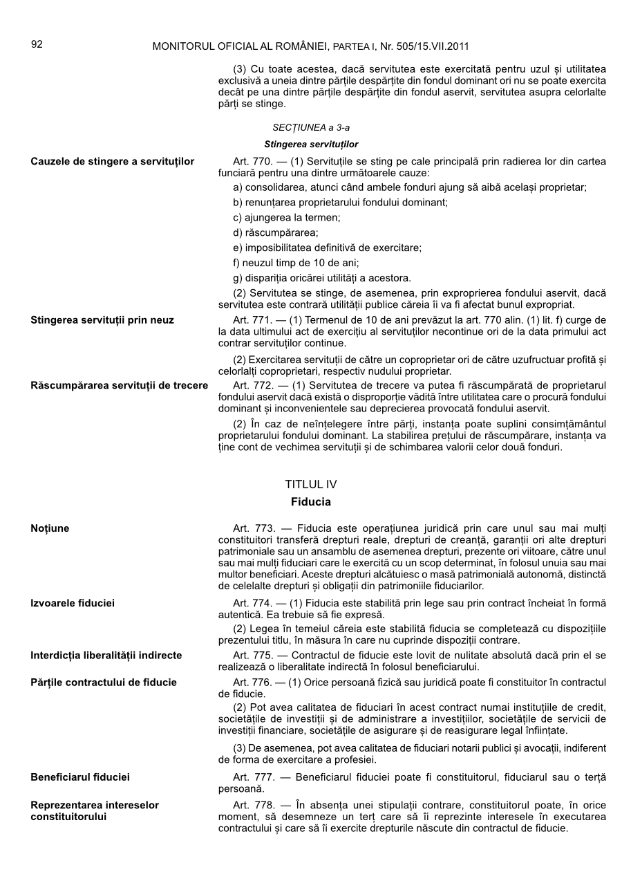 Pagina 92 din Monitorul Oficial nr. 505/2011