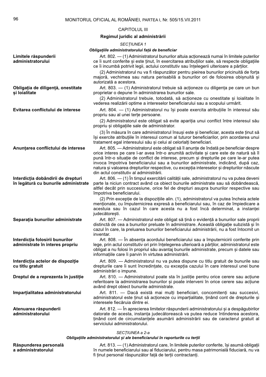 Pagina 96 din Monitorul Oficial nr. 505/2011