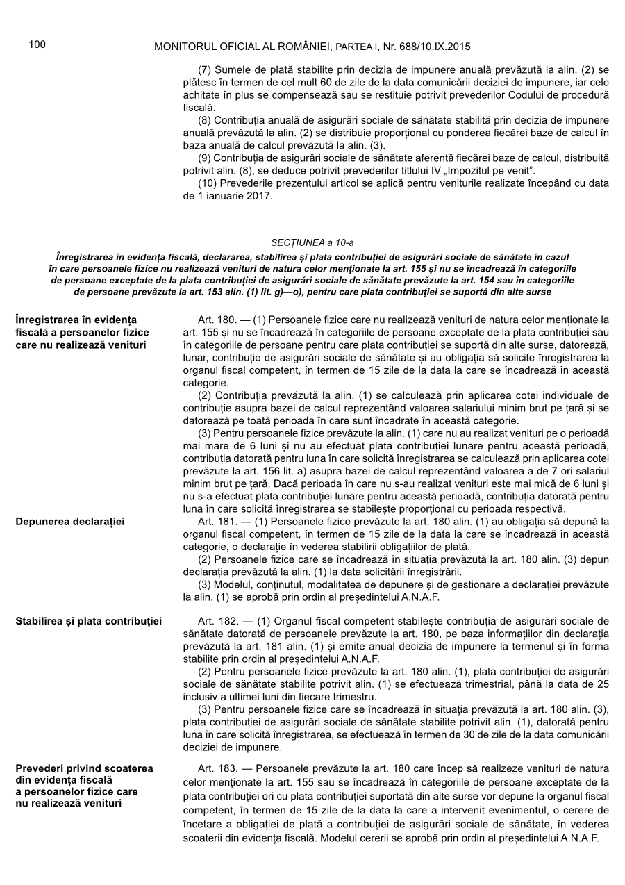 Pagina 100 din Monitorul Oficial nr. 688/2015