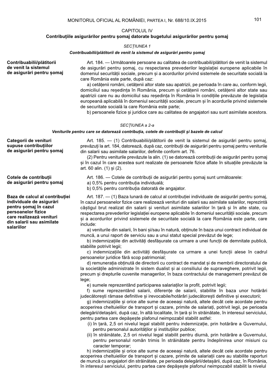 Pagina 101 din Monitorul Oficial nr. 688/2015
