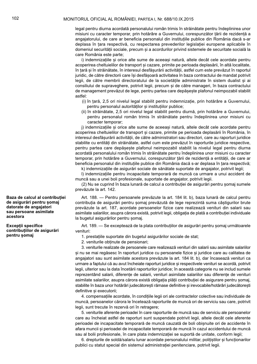 Pagina 102 din Monitorul Oficial nr. 688/2015