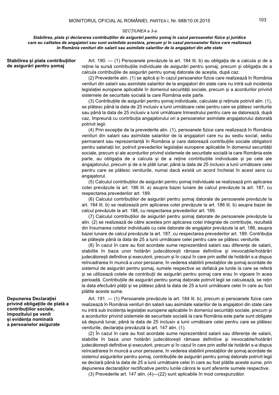 Pagina 103 din Monitorul Oficial nr. 688/2015