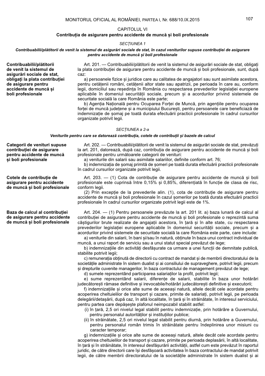 Pagina 107 din Monitorul Oficial nr. 688/2015