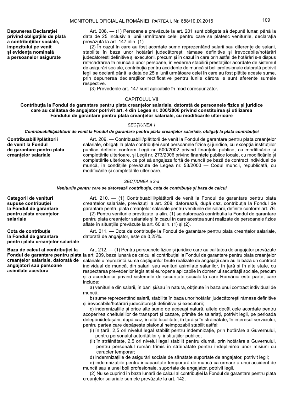Pagina 109 din Monitorul Oficial nr. 688/2015