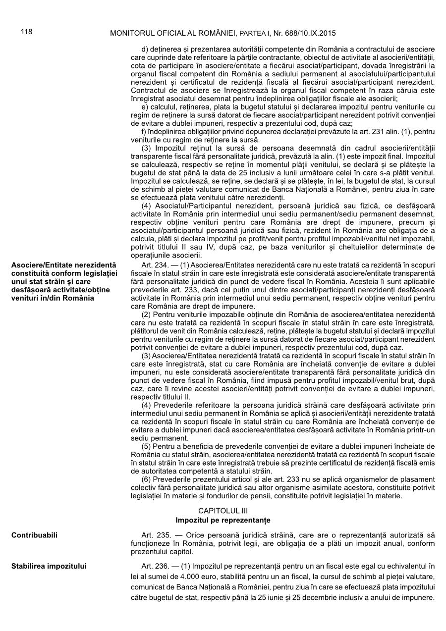 Pagina 118 din Monitorul Oficial nr. 688/2015