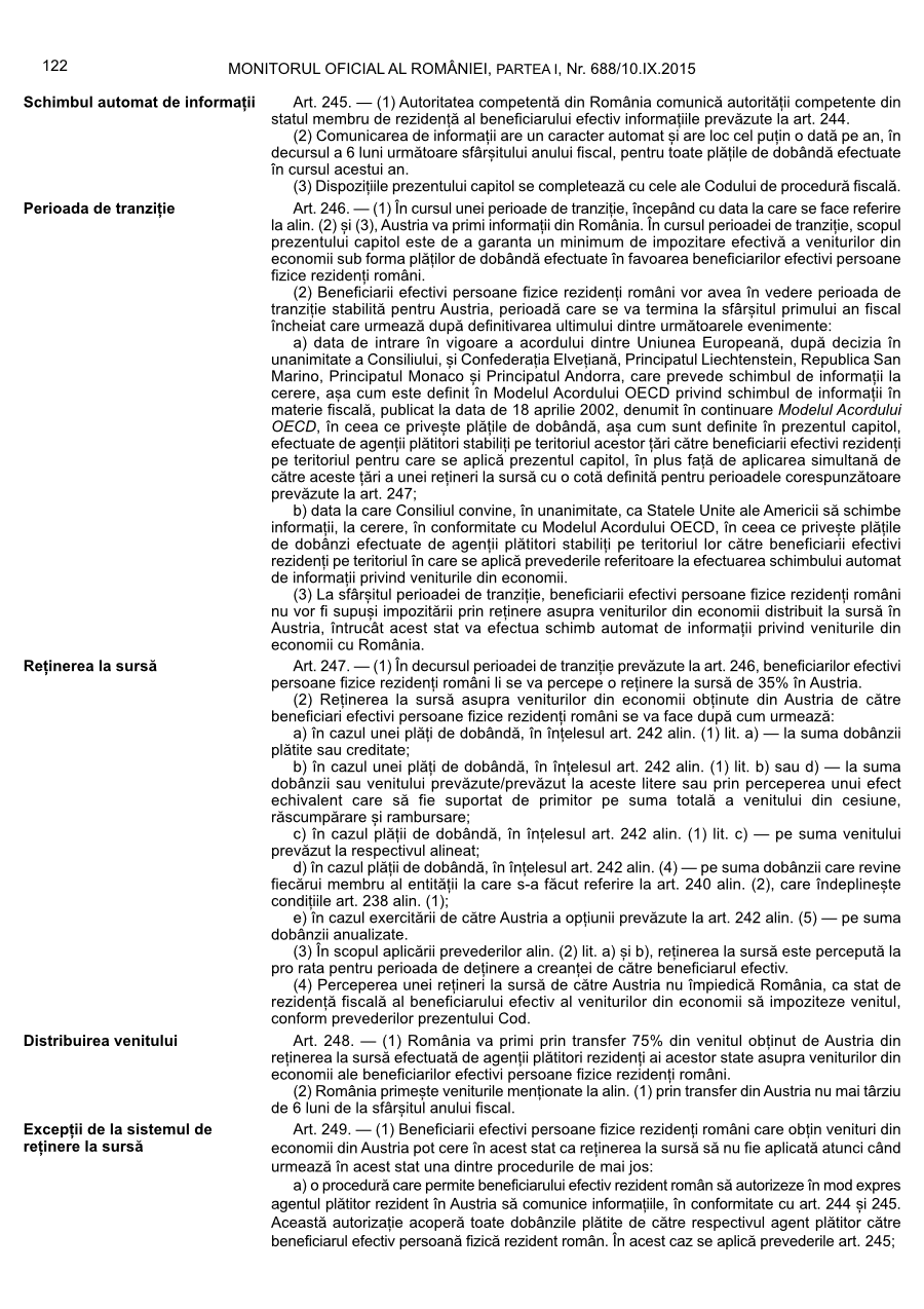 Pagina 122 din Monitorul Oficial nr. 688/2015