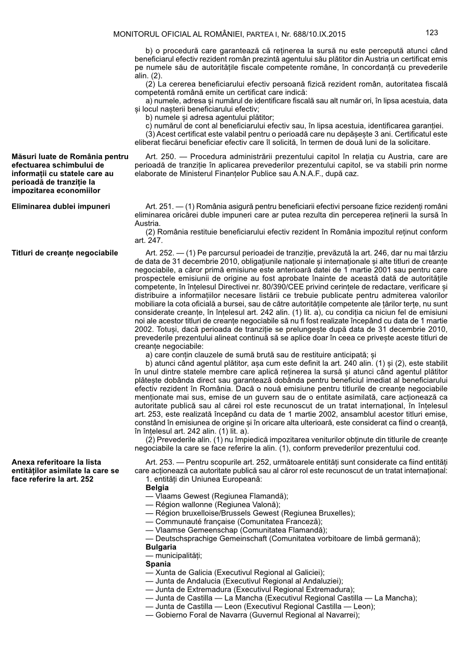 Pagina 123 din Monitorul Oficial nr. 688/2015