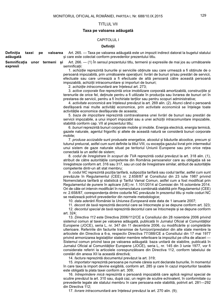 Pagina 129 din Monitorul Oficial nr. 688/2015