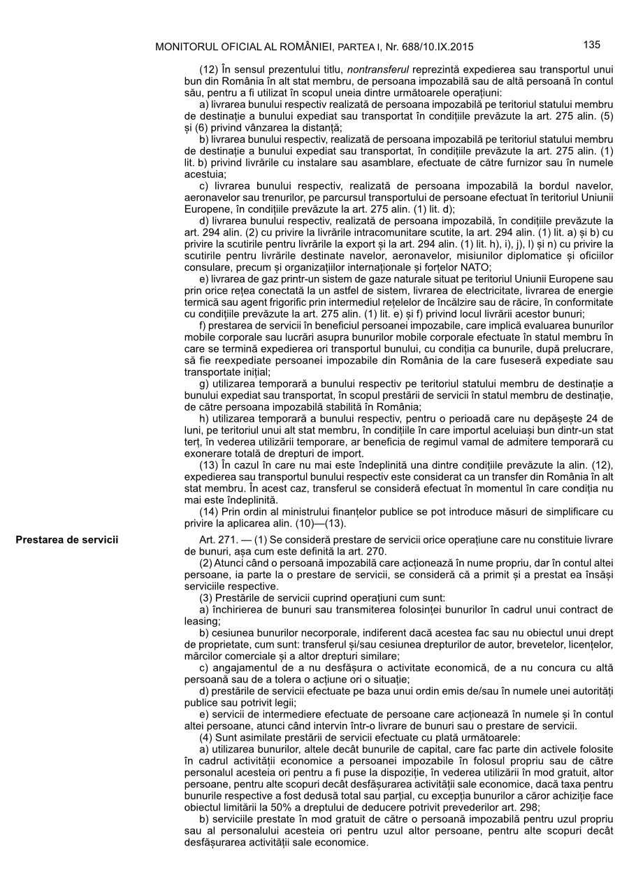 Pagina 135 din Monitorul Oficial nr. 688/2015
