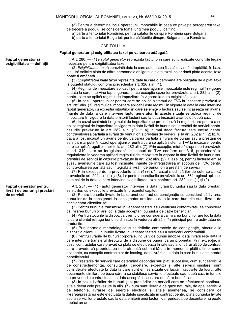 Pagina 141 din Monitorul Oficial nr. 688/2015