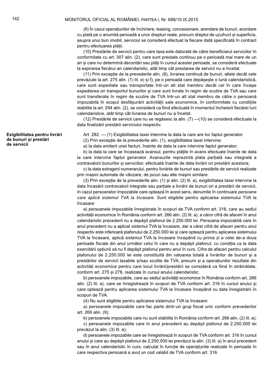 Pagina 142 din Monitorul Oficial nr. 688/2015