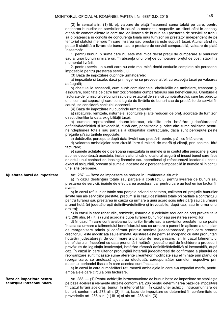 Pagina 145 din Monitorul Oficial nr. 688/2015