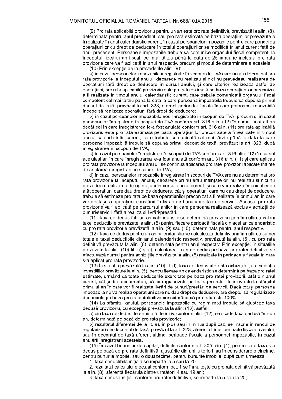 Pagina 155 din Monitorul Oficial nr. 688/2015