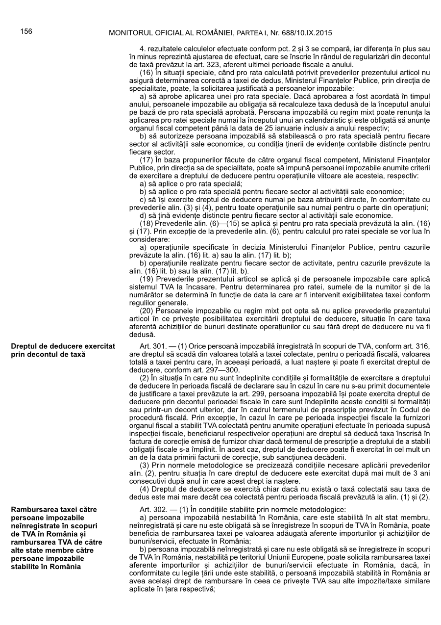 Pagina 156 din Monitorul Oficial nr. 688/2015