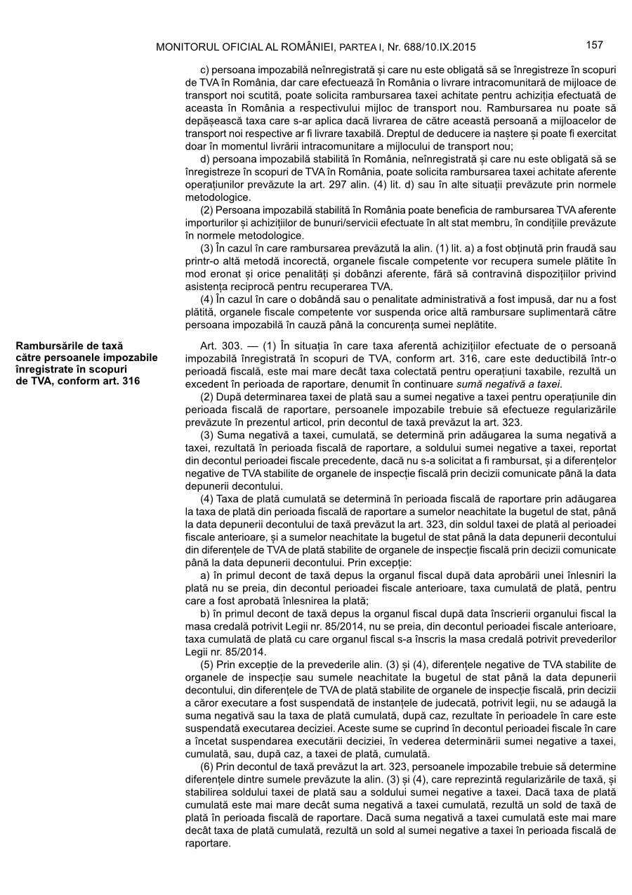 Pagina 157 din Monitorul Oficial nr. 688/2015