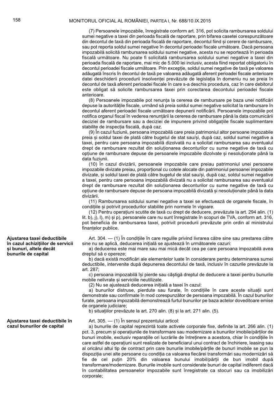 Pagina 158 din Monitorul Oficial nr. 688/2015
