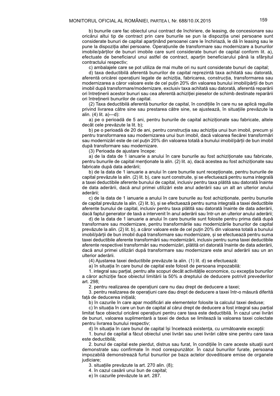 Pagina 159 din Monitorul Oficial nr. 688/2015