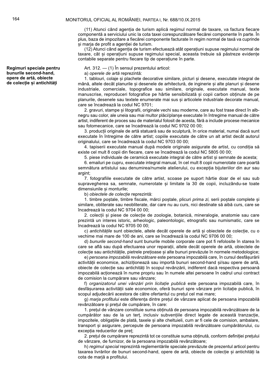 Pagina 164 din Monitorul Oficial nr. 688/2015