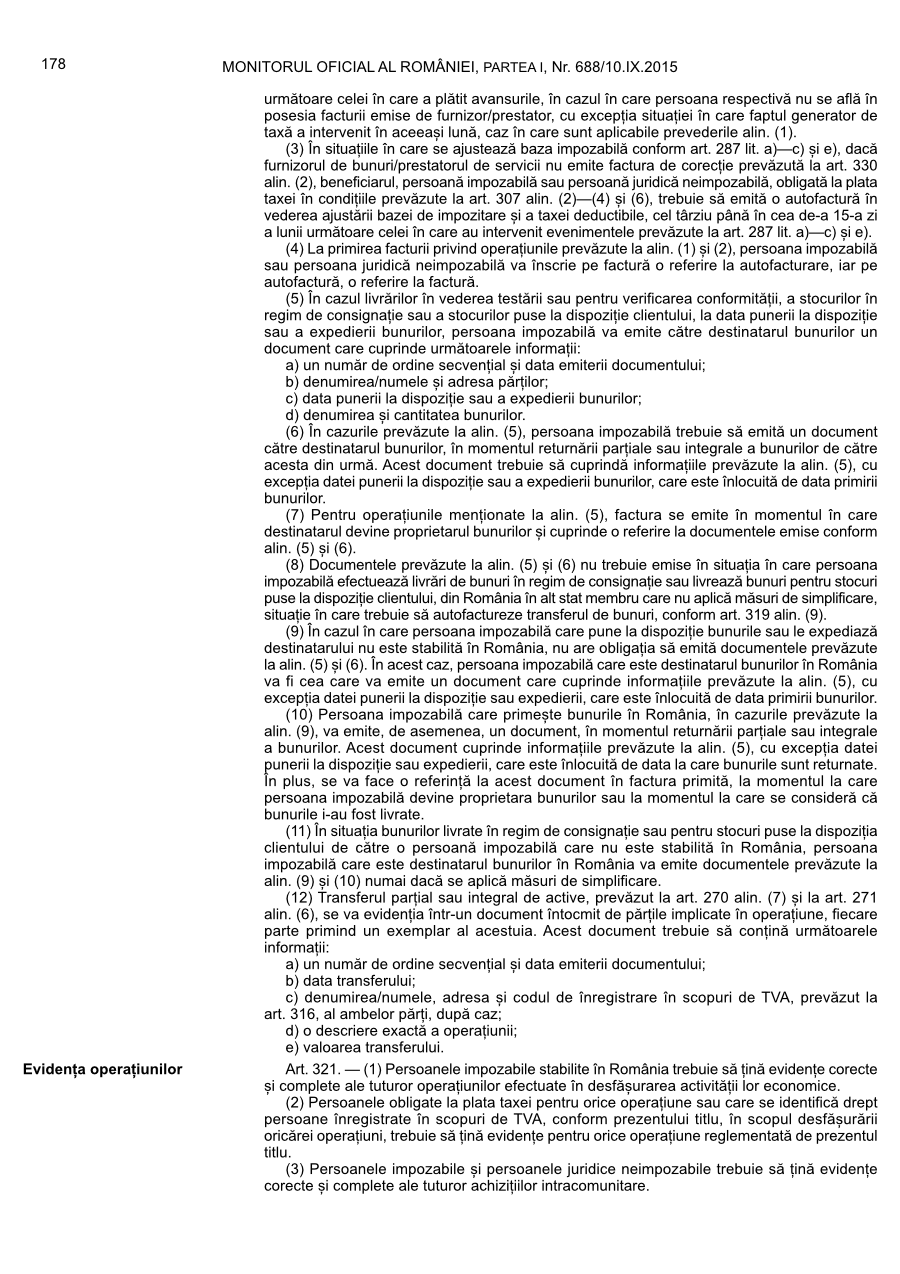Pagina 178 din Monitorul Oficial nr. 688/2015