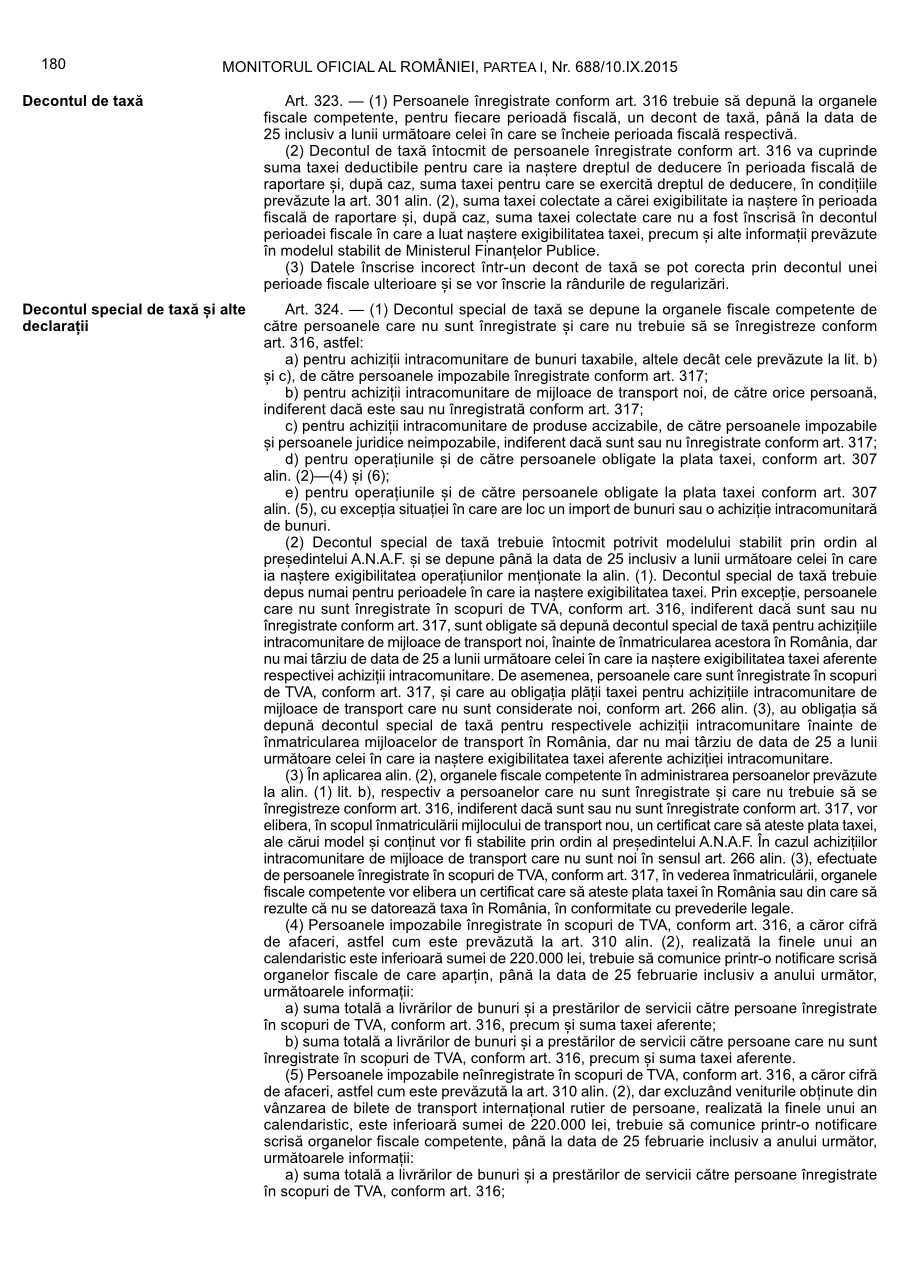 Pagina 180 din Monitorul Oficial nr. 688/2015