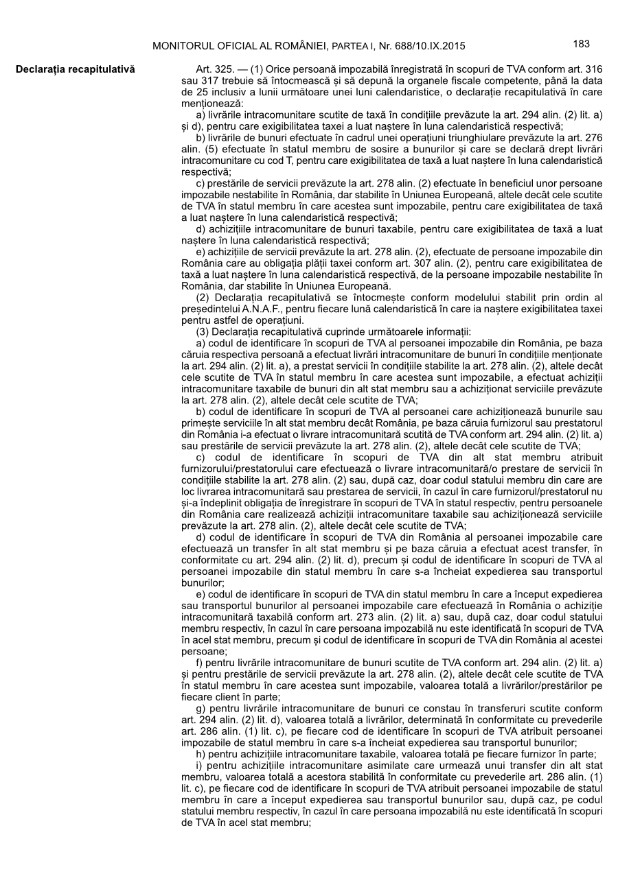 Pagina 183 din Monitorul Oficial nr. 688/2015