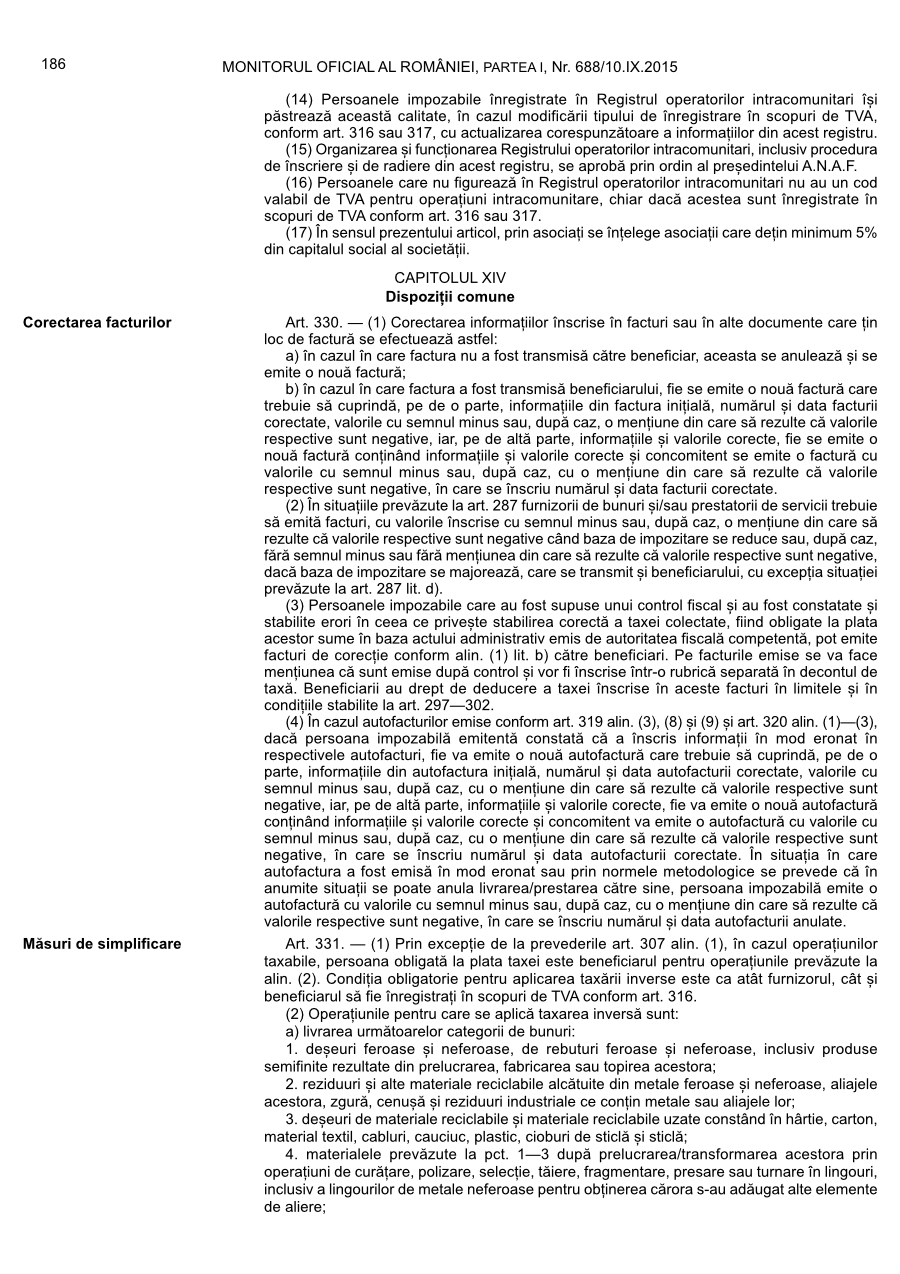 Pagina 186 din Monitorul Oficial nr. 688/2015