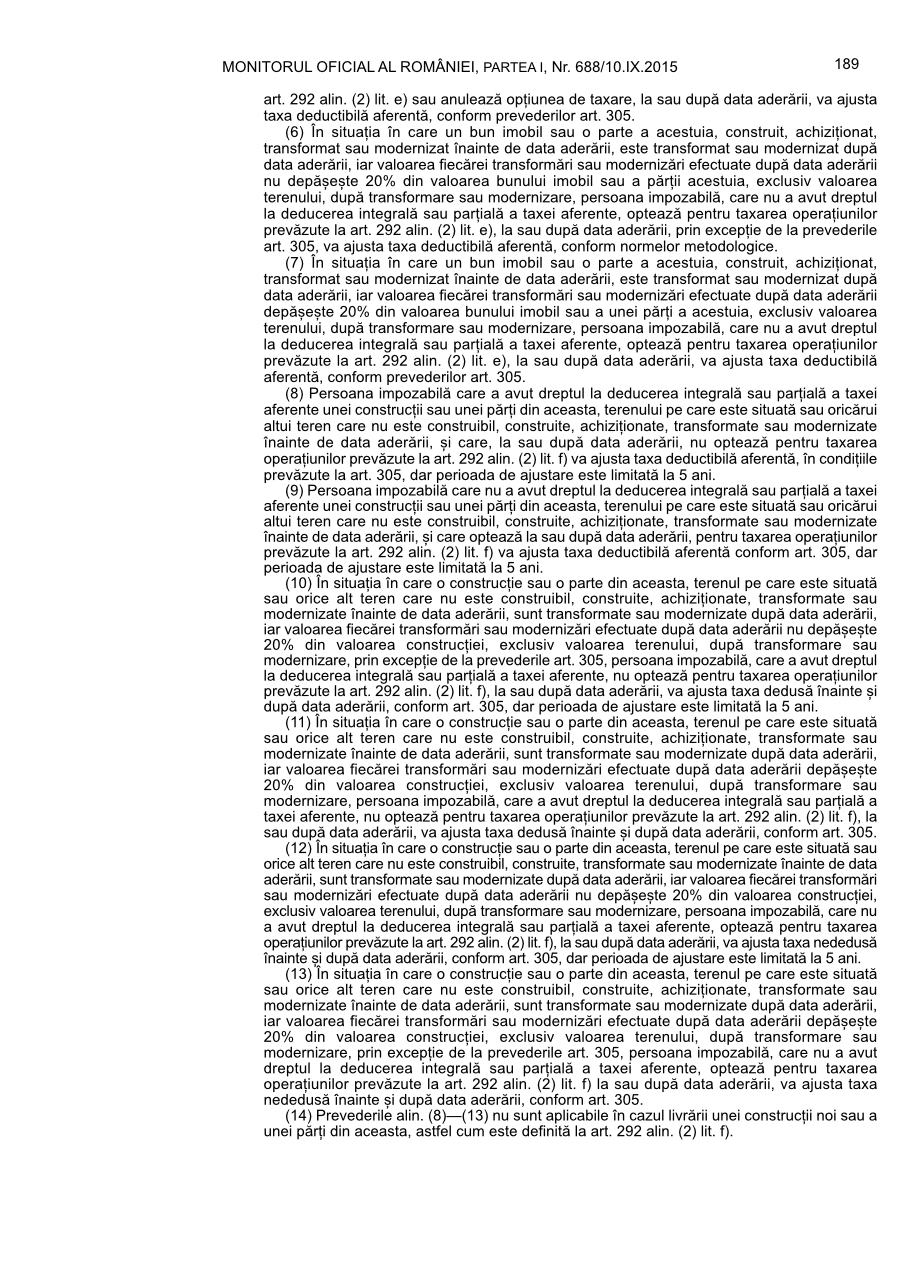 Pagina 189 din Monitorul Oficial nr. 688/2015