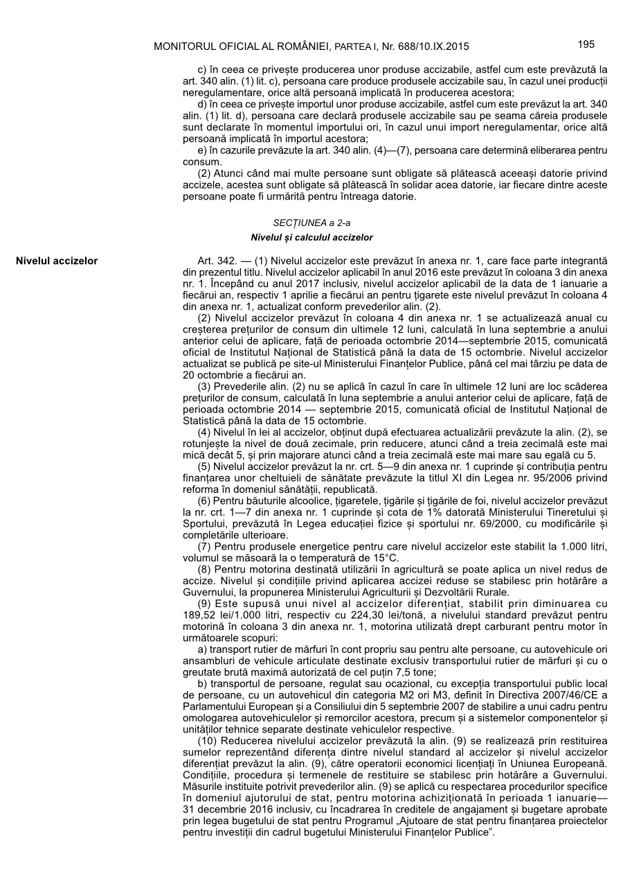 Pagina 195 din Monitorul Oficial nr. 688/2015