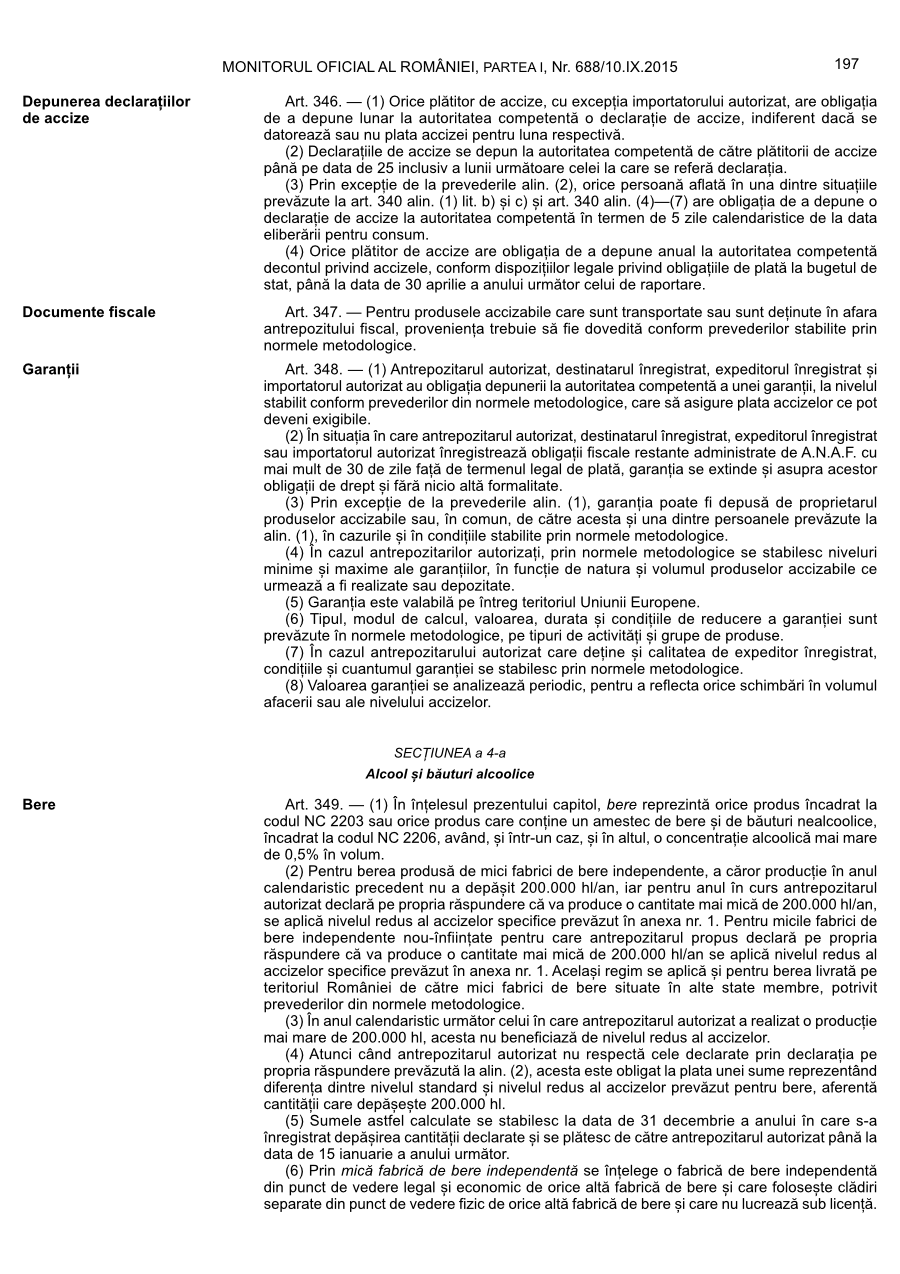 Pagina 197 din Monitorul Oficial nr. 688/2015