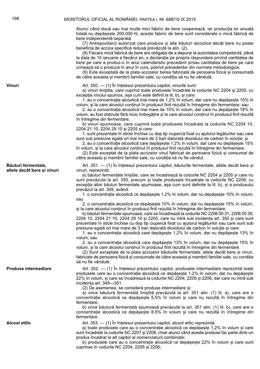 Pagina 198 din Monitorul Oficial nr. 688/2015