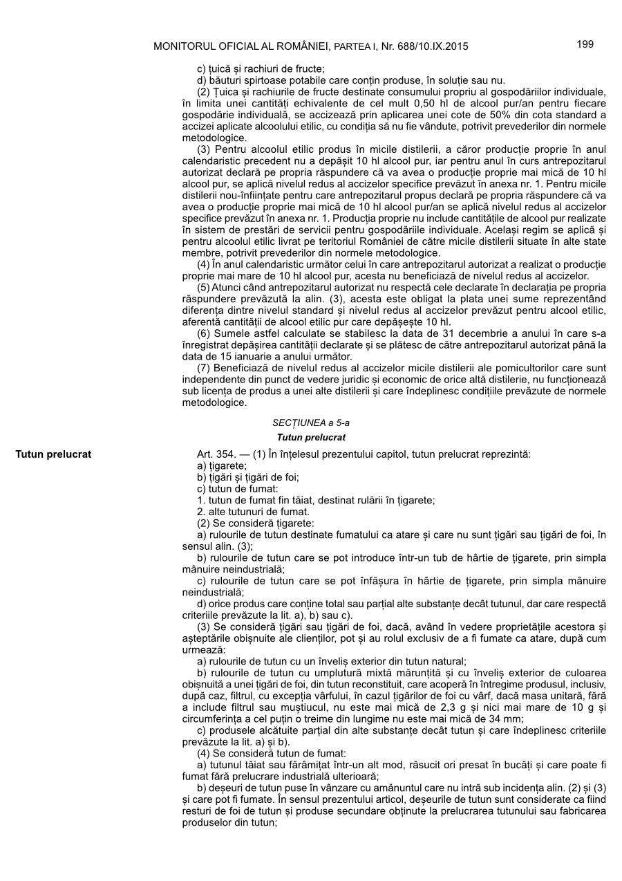 Pagina 199 din Monitorul Oficial nr. 688/2015