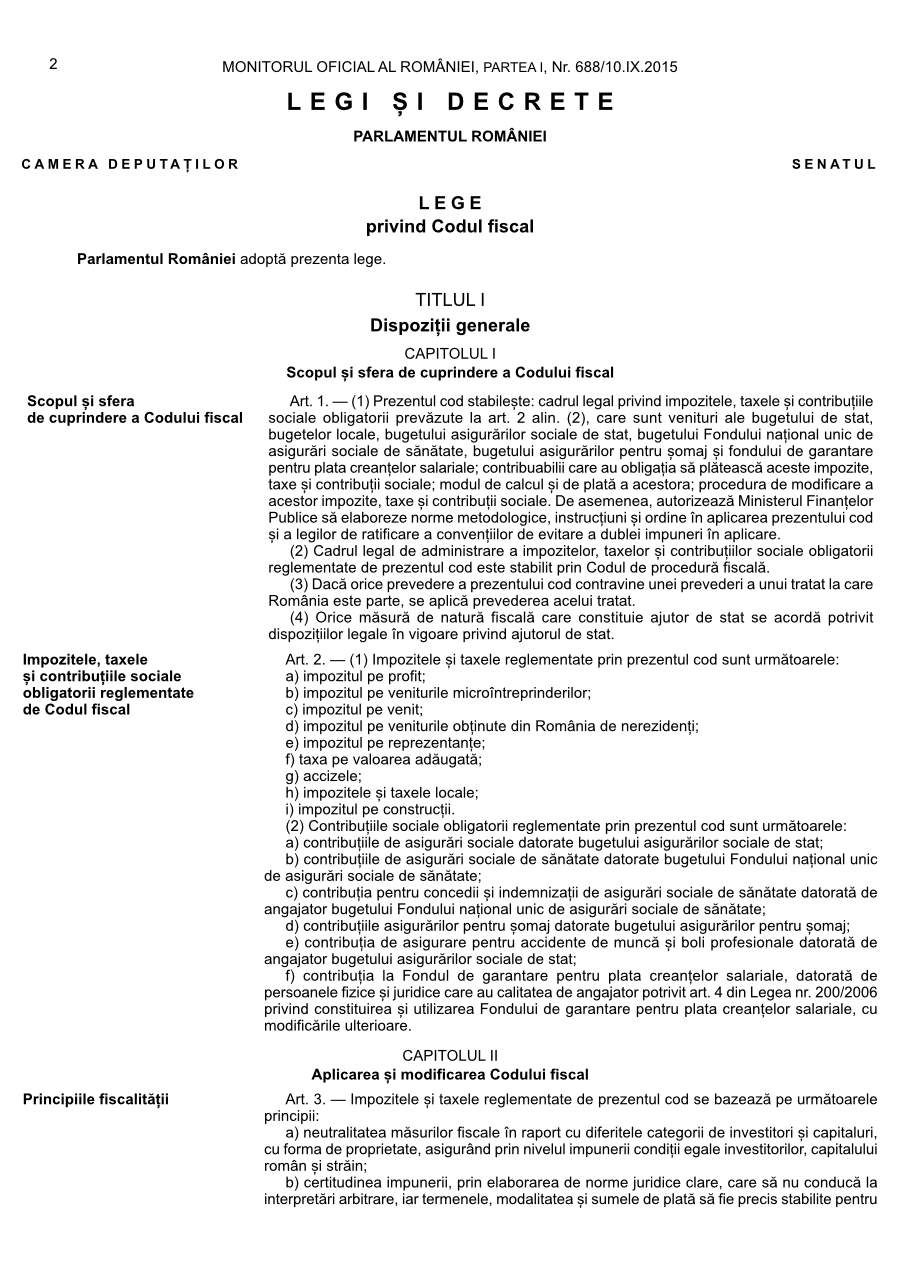 Pagina 2 din Monitorul Oficial nr. 688/2015