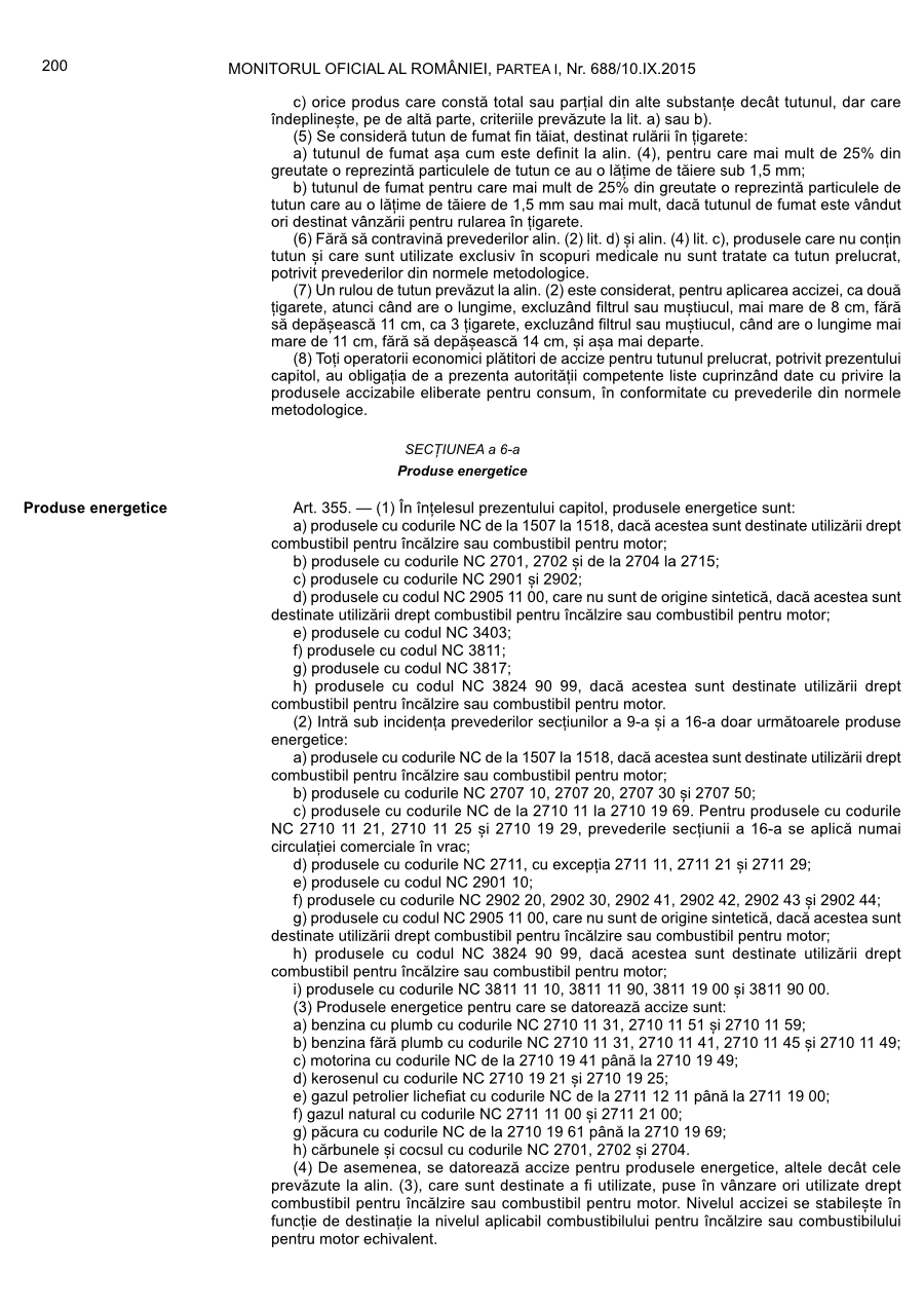 Pagina 200 din Monitorul Oficial nr. 688/2015