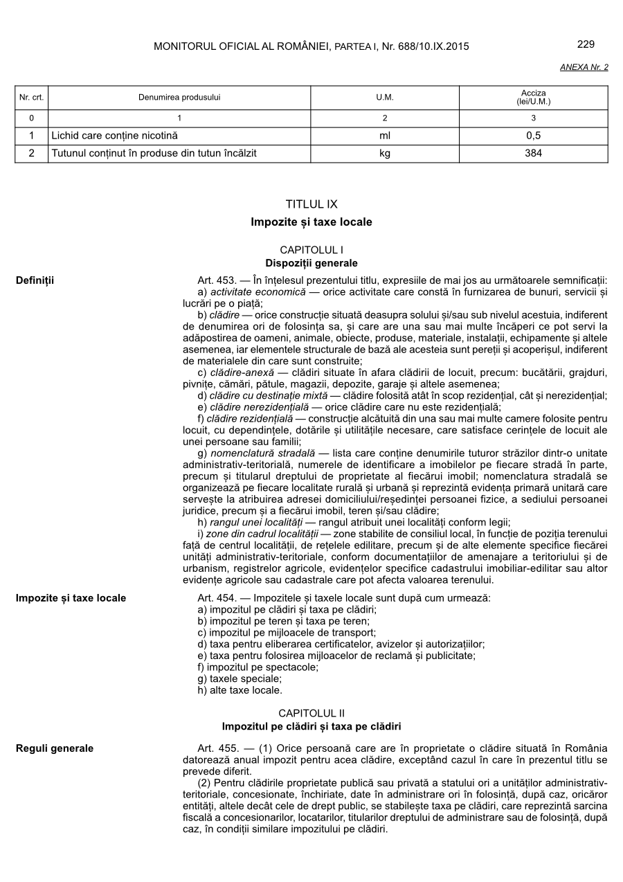 Pagina 229 din Monitorul Oficial nr. 688/2015