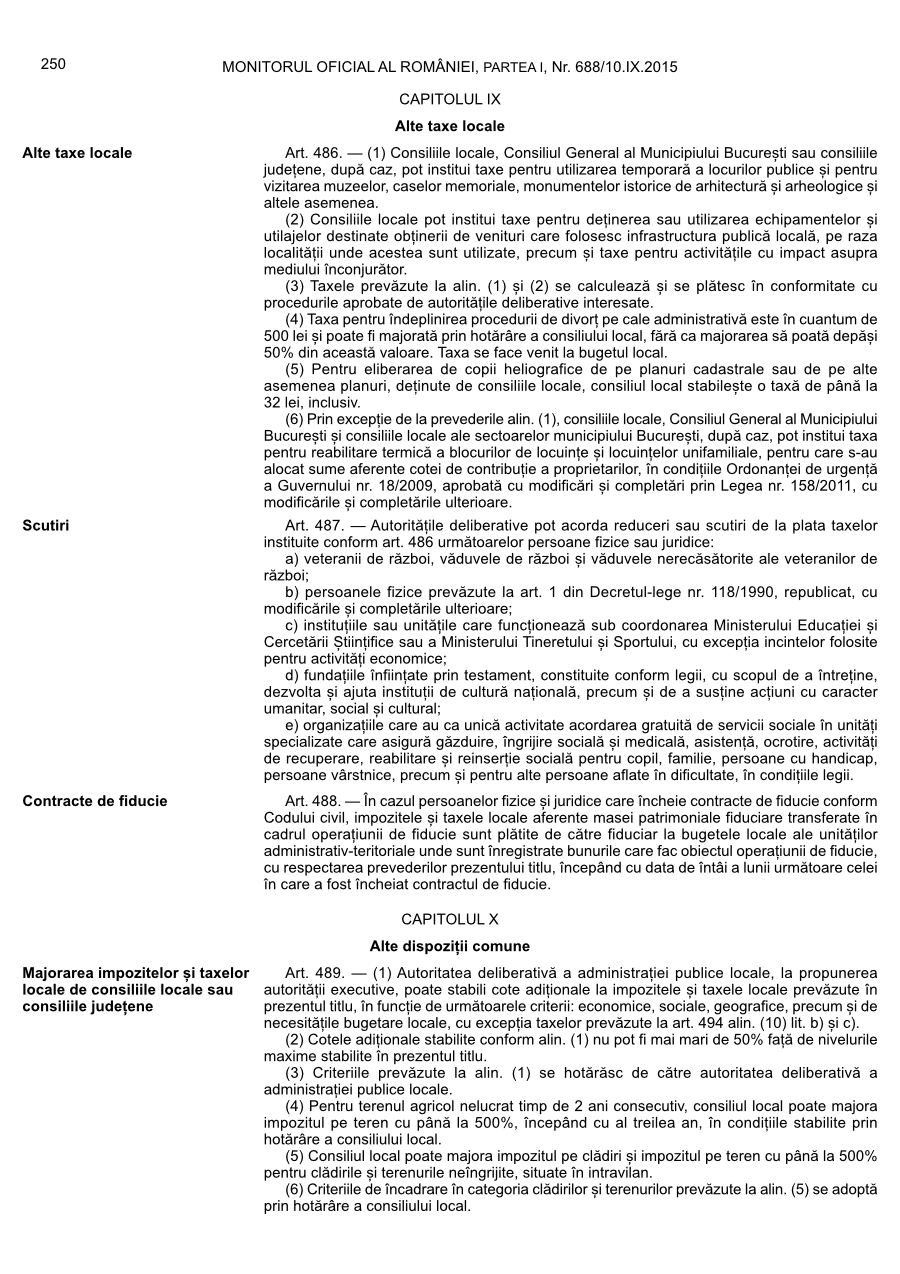 Pagina 250 din Monitorul Oficial nr. 688/2015