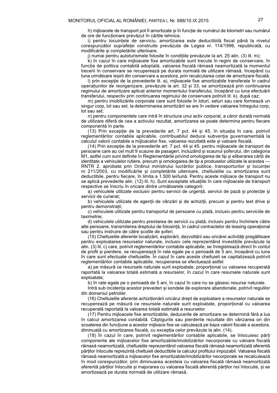 Pagina 27 din Monitorul Oficial nr. 688/2015