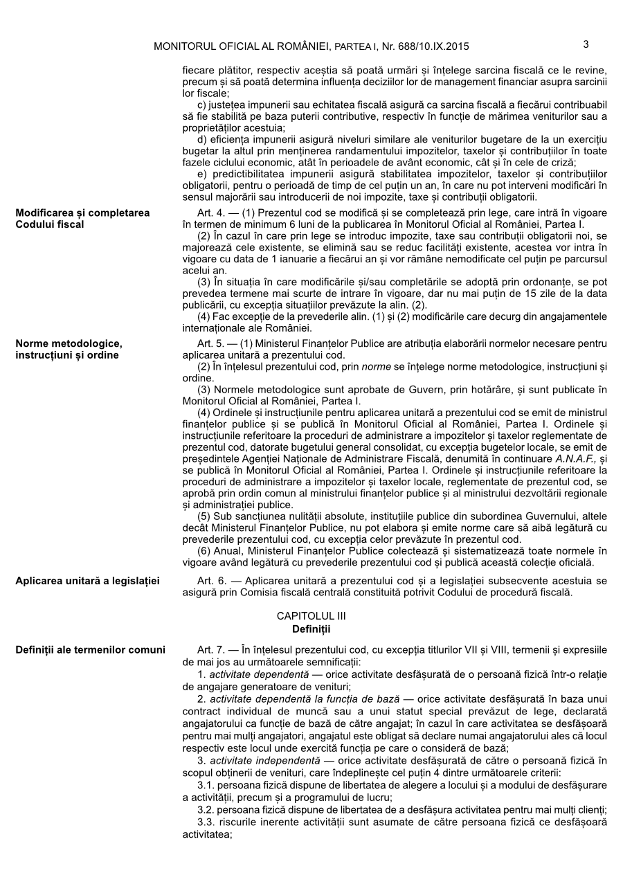 Pagina 3 din Monitorul Oficial nr. 688/2015
