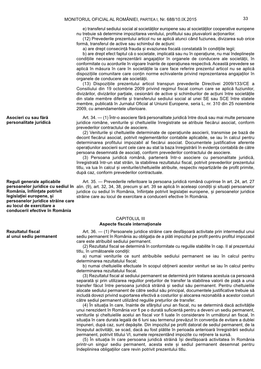Pagina 33 din Monitorul Oficial nr. 688/2015