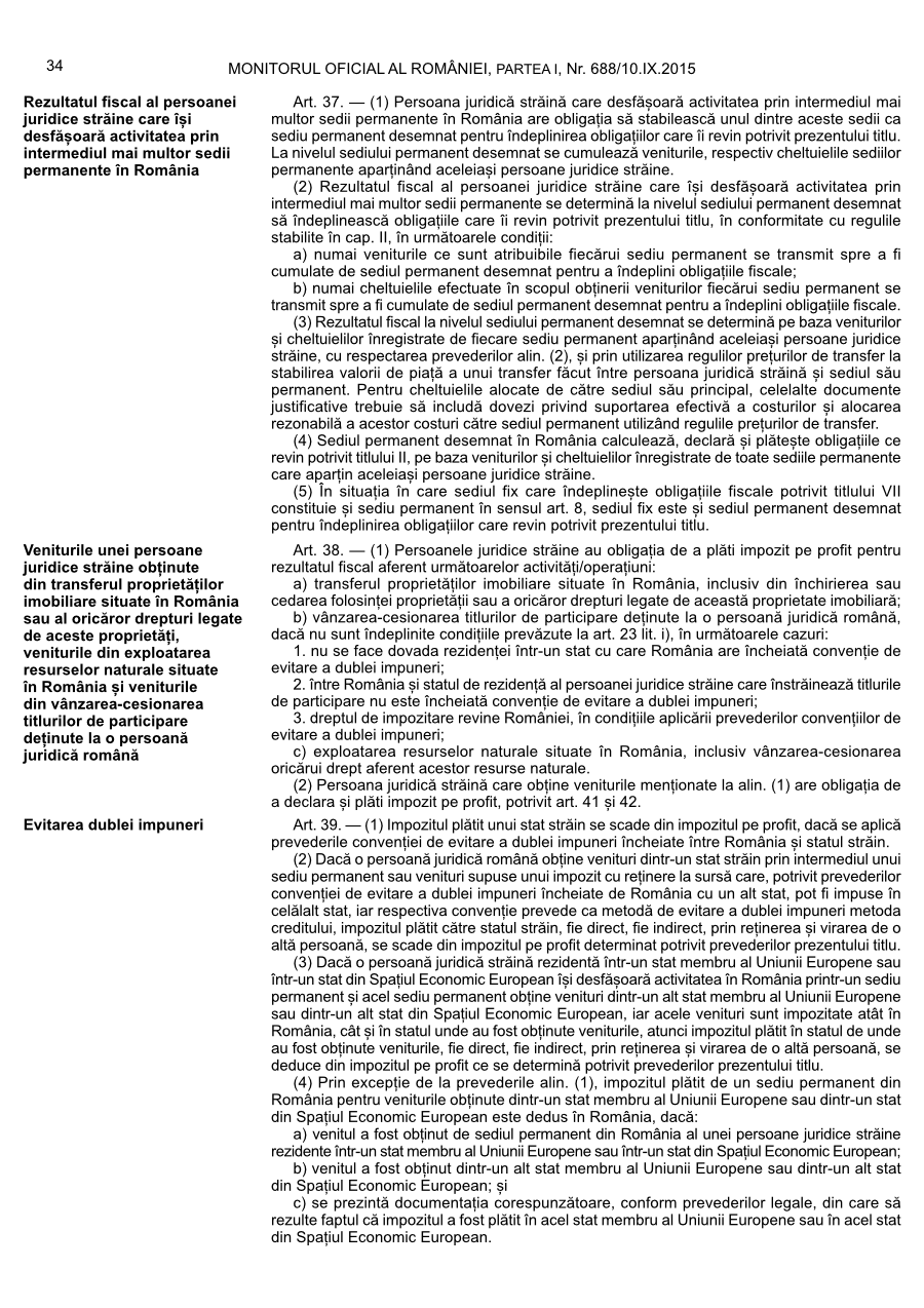 Pagina 34 din Monitorul Oficial nr. 688/2015