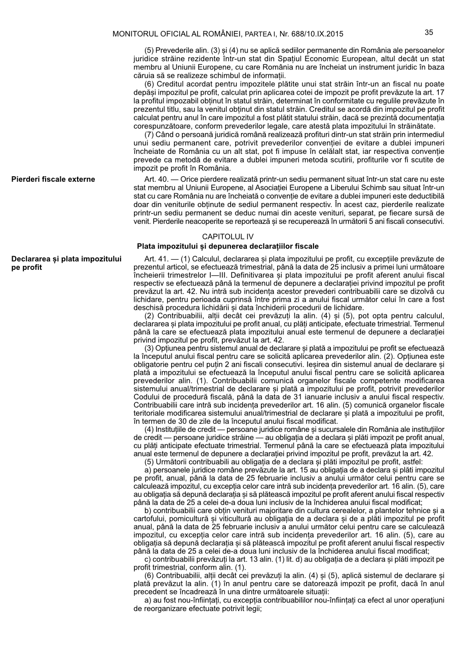 Pagina 35 din Monitorul Oficial nr. 688/2015