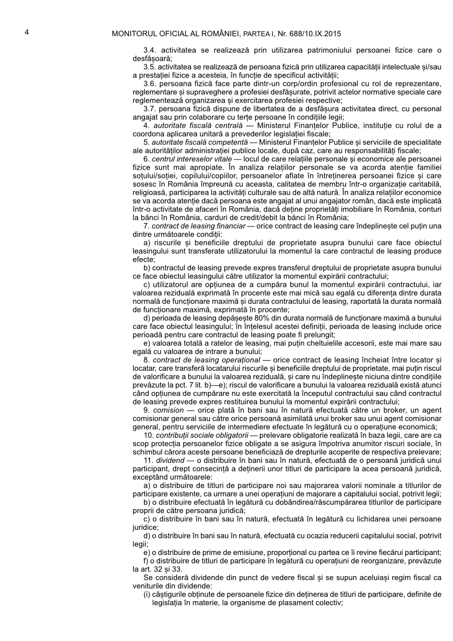 Pagina 4 din Monitorul Oficial nr. 688/2015
